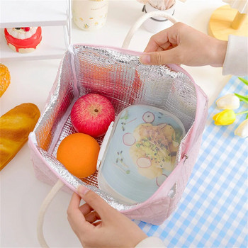 Чанта за обяд Bento Проста преносима чанта за кутия за обяд Водоустойчива изолационна чанта за обяд Посуда Кухненски аксесоари