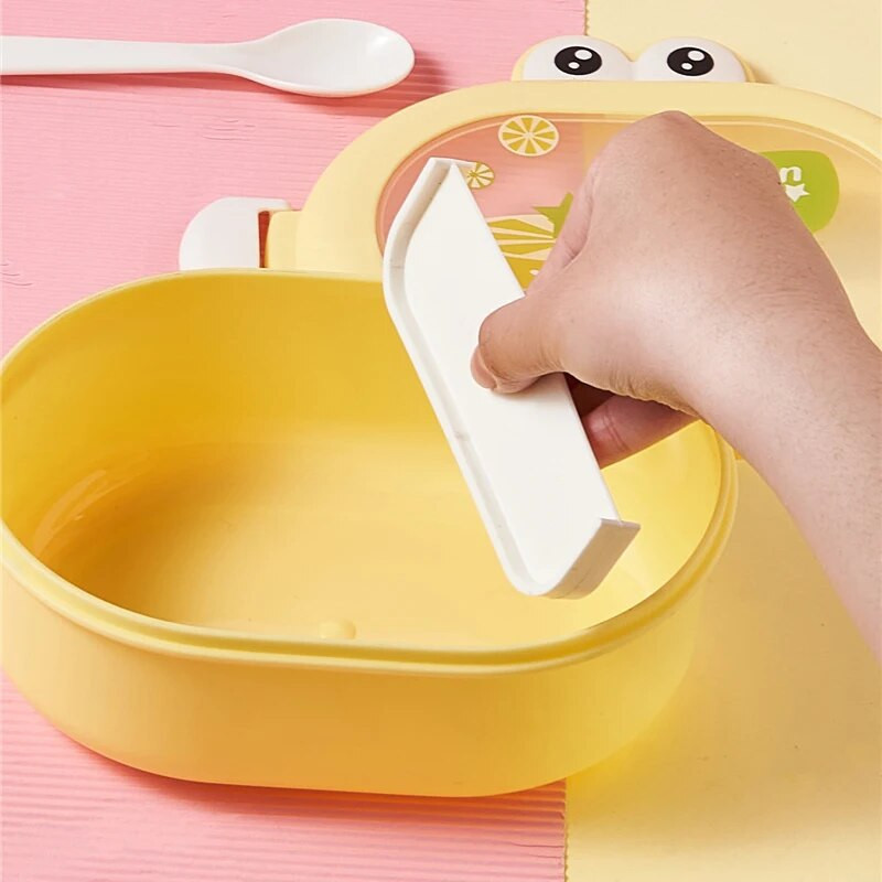 Dječji crtić Bento kutija Slatka mala žaba Kutija za ručak Posuda za piknik na otvorenom Posuda za hranu Voće Grickalice Kutija za pohranu za djecu studente