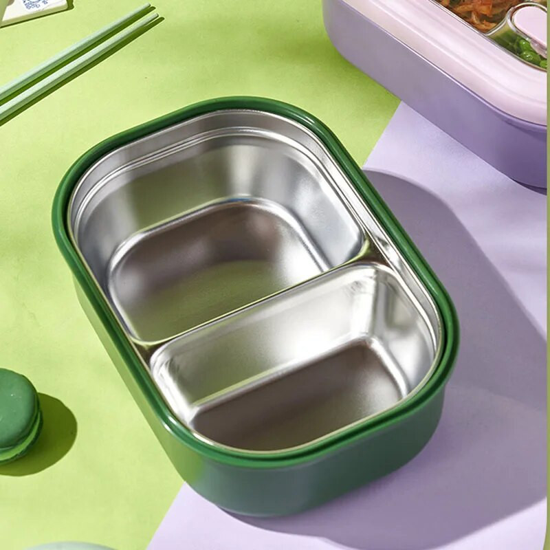 304 pretinac od nehrđajućeg čelika izolirana blagajna za ručak zaposlenik studenti zatvoreni prijenosni bento Microwae Spremnik za hranu za grijanje