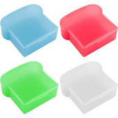 Prozirna posuda za hranu u obliku tosta Kutija za kruh u mikrovalnoj pećnici Kutija za sendviče Kutija za tost Kutija za školske radnike Bento za doručak