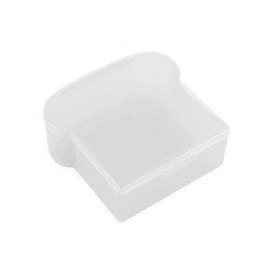 Prozirna posuda za hranu u obliku tosta Kutija za kruh u mikrovalnoj pećnici Kutija za sendviče Kutija za tost Kutija za školske radnike Bento za doručak