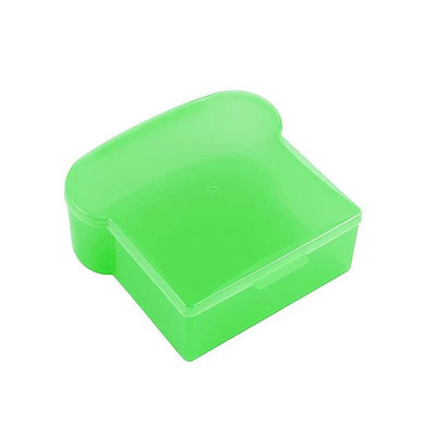 Prozirna posuda za hranu u obliku tosta Kutija za kruh u mikrovalnoj pećnici Kutija za sendviče Kutija za tost Kutija za školske radnike Bento za doručak