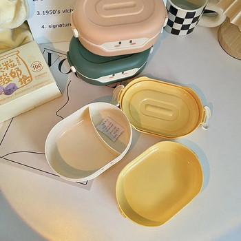Κουτί μεσημεριανού γεύματος σε σχήμα ρομπότ για παιδικό σχολείο 780ml Πλαστικό κουτί πικνίκ Bento Φούρνος μικροκυμάτων Διαμερίσματα κουτιού αποθήκευσης τροφίμων Δοχείο Kawaii
