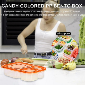 Микровълнова кутия за обяд Съдове за хранене Контейнер за съхранение на храна Деца Деца Училище Офис Преносима кутия Bento Пикник Кутия за обяд Кутия