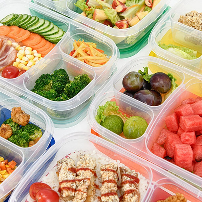 Kutija za ručak u mikrovalnoj pećnici Posuđe za jelo Kontejner za pohranu hrane Djeca Djeca Školski ured Prijenosna kutija za bento Kutija za piknik Kutija za ručak