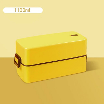 Kutija za ručak Konco Kontejner za pohranu hrane Bento kutija za studentskog uredskog radnika Dvoslojna posuda za ručak s mikrovalnom pećnicom