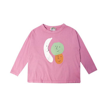 Ins New 2023 Κορεατικά Παιδικά Φθινοπωρινά Χειμερινά Ρούχα για Κορίτσια Αγόρια Βρεφική Μακρυμάνικη Μπλουζάκι Cartoon Funny Tops Wear Tee Cotton
