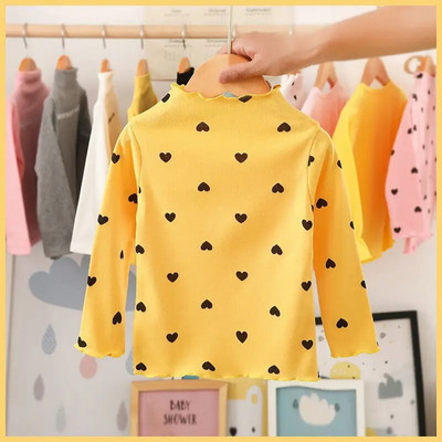 Meiteņu T-krekli ar bruņurupuču krekli ar garām piedurknēm bērniem no 1 līdz 6 gadiem bērniem apakšā pavasaris rudens maziem bērnu krekliņiem zīdaiņu virsdrēbes