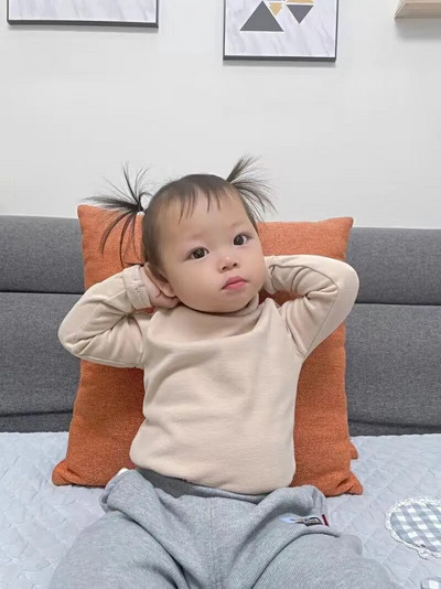 2022. gada rudens, ziema meitenēm, zēniem, viena vilna, mīksta, silta puskakla T-krekli ar garām piedurknēm.