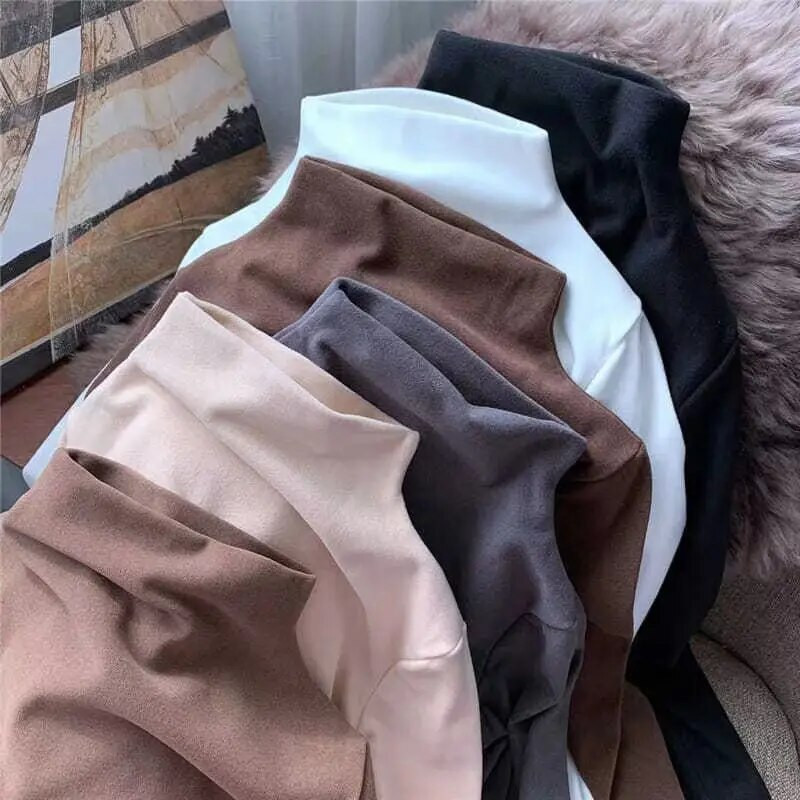 2022. gada rudens, ziema meitenēm, zēniem, viena vilna, mīksta, silta puskakla T-krekli ar garām piedurknēm.