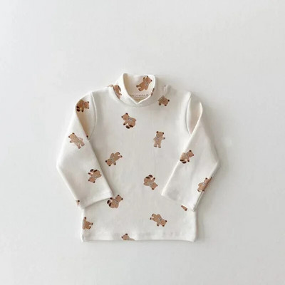 0-4 godine Pamučna dječja odjeća Majice dugih rukava s dolčevitom Majice za dječake i djevojčice Ležerna dječja majica s kratkim rukavima Jesen Proljeće Majica