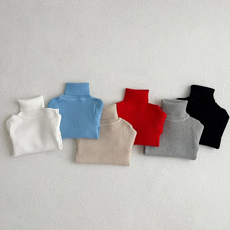 Megztiniai kūdikiams Vaikiški megztiniai su vėžliais ilgomis rankovėmis Minkšti vilnoniai drabužiai berniukams mergaičių mezginiai megztiniai apatiniai ruduo žiema