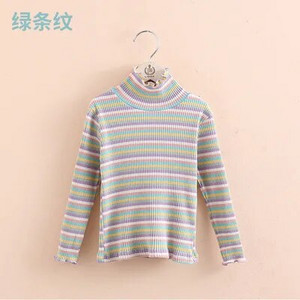 2023. Proljeće Jesen 2 3 4 5 6 8 10 12 godina Dječja šarena prugasta majica s visokim izrezom i dugim rukavima, osnovna dolčevita za djecu, djevojčice