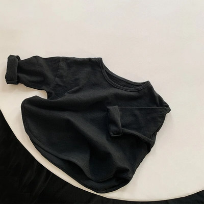 Soliidne 2023. aasta kevadsügis, uued laste T-särgid, poisid, tüdrukud, vabaaja pikkade varrukatega topid, lapsed, puuvillased särgid, 1–8-aastaste laste riided