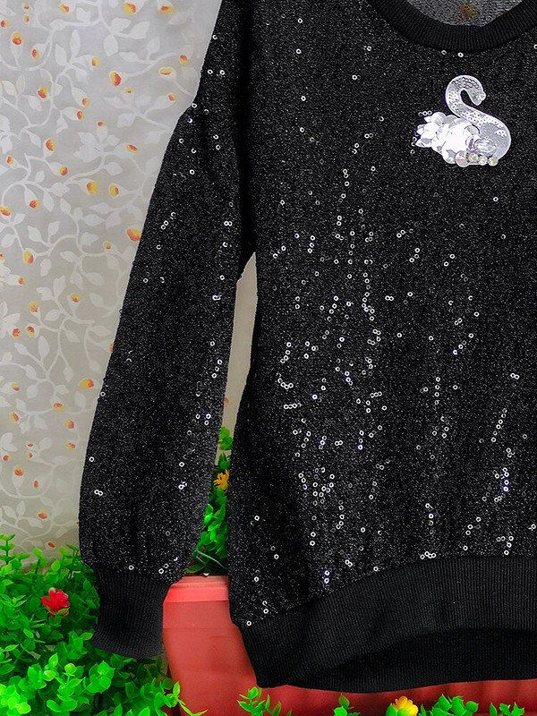 odjeća za djevojčice majica dugih rukava za djecu Bluze sa šljokicama iz crtanih filmova ljetna dječja majica kratkih rukava za djevojčice butik odjeća od 4 do 12 godina