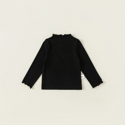 Soe fliis, soliidne 2023. aasta sügistalvise laste T-särgid, vabaaja tüdrukute pikkade varrukatega topid T-särgid Väikelaste kandmine Lasteriided vanusele 1–8 a.