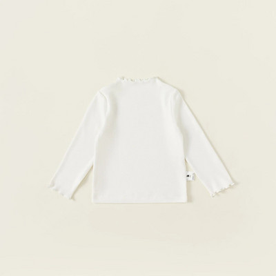 Soe fliis, soliidne 2023. aasta sügistalvise laste T-särgid, vabaaja tüdrukute pikkade varrukatega topid T-särgid Väikelaste kandmine Lasteriided vanusele 1–8 a.