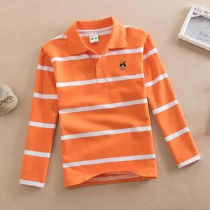 Yauamdb Laste polosärgid Kevad-Sügis 4-15a Poisid Tüdrukud Topid T-püksid Pikad varrukad Triibuline Allakäidav krae Lasteriided Ly26