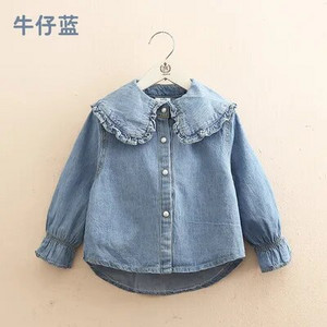 2024. Novo proljeće jesen 2 3 4 5 6 8 10 godina Dječja odjeća Traper bluza dugih rukava na okretni izrez za djecu, djevojčice