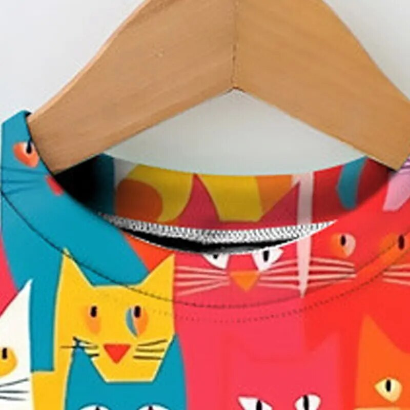 Korea lasteriided 2023. aasta sügismultika värvilised T-särgid tüdrukutele 2–7-aastaste pikkade varrukatega moesärkide tasuta kohaletoimetamine