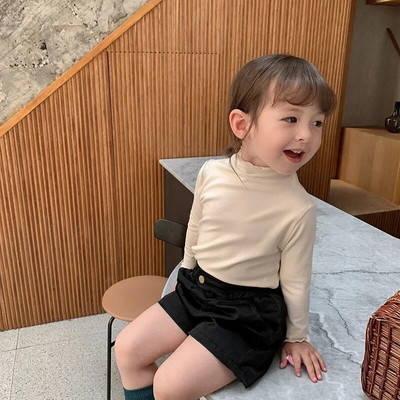 Dječja potkošulja za djevojčice Majica dugih rukava za djecu Djevojčice Proljeće Jesen Zima Ležerne majice Majice 1~7 Y Ležerna odjeća