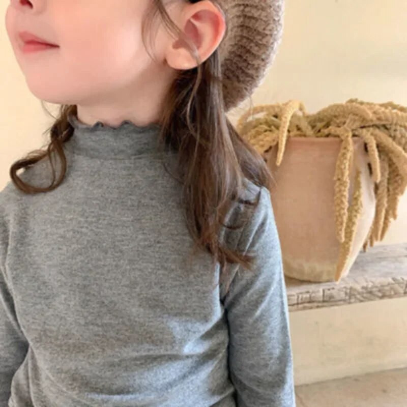 Dječja potkošulja za djevojčice Majica dugih rukava za djecu Djevojčice Proljeće Jesen Zima Ležerne majice Majice 1~7 Y Ležerna odjeća