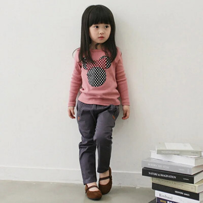 Modes, mazuļu, bērnu, garām piedurkņu kaķu krekls, topi, apģērbs, meitene, blūze, pavasaris un vasara rudens multfilma bērnu krekls