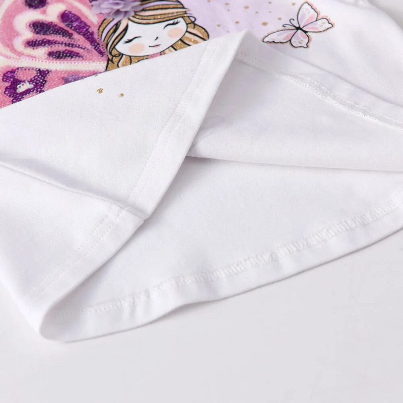 VIKITA Majice za djevojčice Proljeće Jesen Zima Majice dugih rukava za male djevojčice za svakodnevno ležerno nošenje za 2-8 godina Dječje slatke djevojčice