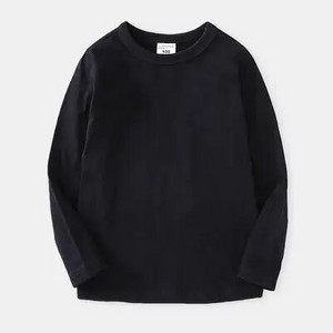 Jesen Proljeće Pamučne dječje majice Dječaci Djevojčice Majice dugih rukava Bijela majica Dječje majice Odjeća za bebe Jednobojna Crna Plavo Žuta