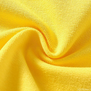 Есен Пролет Памучна детска тениска Момчета Момичета Тениски с дълъг ръкав Бяла риза Детски горнища Бебешки дрехи Едноцветни черни сини жълти