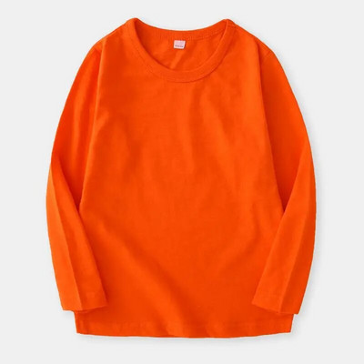 Jesen Proljeće Pamučne dječje majice Dječaci Djevojčice Majice dugih rukava Bijela majica Dječje majice Odjeća za bebe Jednobojna Crna Plavo Žuta