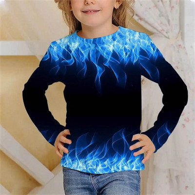 Garie T-krekli Liesmas Vasara Bērnu apģērbi 3D Drukāt Bērnu T krekls Mode Harajuku Ikdienas T-krekls ar apaļu apkakli zēnu meiteņu topi