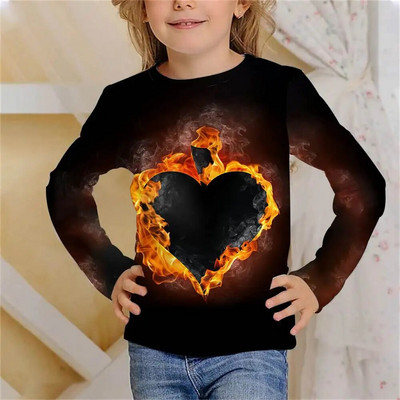 Garie T-krekli Liesmas Vasara Bērnu apģērbi 3D Drukāt Bērnu T krekls Mode Harajuku Ikdienas T-krekls ar apaļu apkakli zēnu meiteņu topi