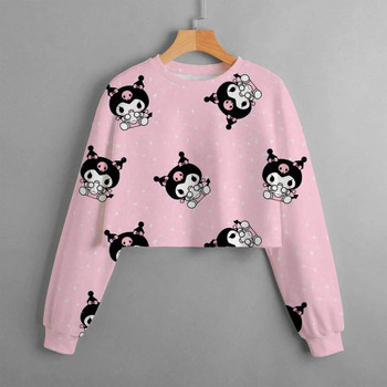 MINISOKuromi Cartoon Hoodie Παιδικά Φθινοπωρινά Χειμώνας Νέα πουλόβερ Μόδα Casual Cute Παιδικά Ρούχα Κοριτσίστικα μακρυμάνικα μπλουζάκια 2024