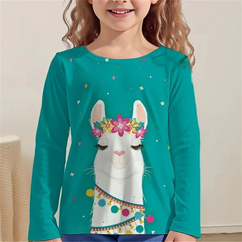 Kawail Animals Rabbits 3D τυπωμένα μακριά μπλουζάκια Παιδική καλοκαιρινή μόδα Casual αγόρι κορίτσι Unisex μπλουζάκι με στρογγυλή λαιμόκοψη Tees Κοριτσίστικα ρούχα