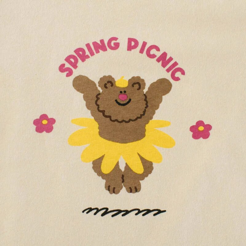 Nova korejska dječja odjeća za jesen 2024. Majica dugih rukava za djevojčice s medvjedićima u trendu Trendy dječja odjeća Podloga za djevojčice