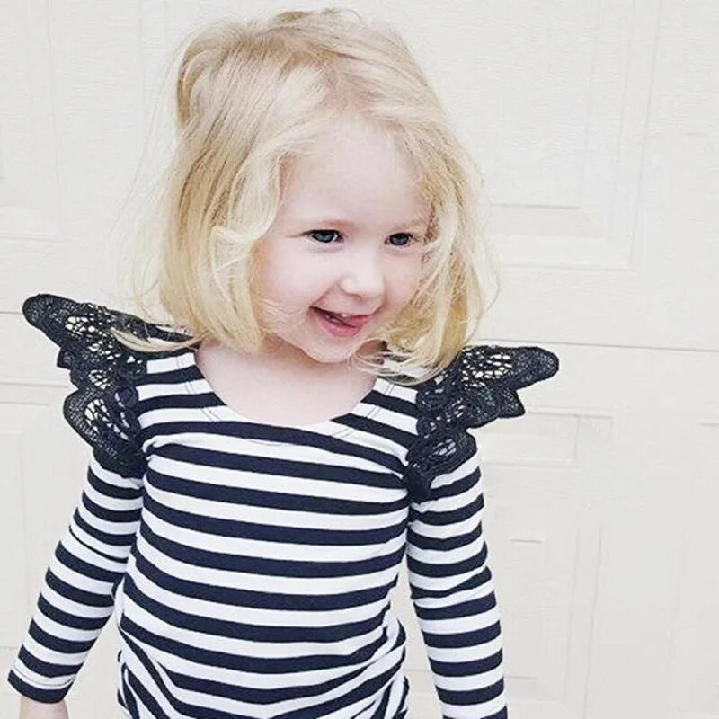 Leteća majica za novorođenčad, bebu, majicu dugih rukava, slatke proljetne jesenske majice, majice, odjeća za djevojčice, bluza, odjeća