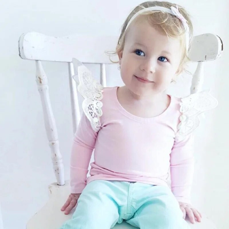 Leteća majica za novorođenčad, bebu, majicu dugih rukava, slatke proljetne jesenske majice, majice, odjeća za djevojčice, bluza, odjeća