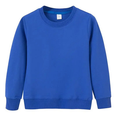 Jesen Proljeće Majica kratkih rukava za dječake Pamučne majice za djevojčice Bijela majica dugih rukava Dječje majice Odjeća za bebe Jednobojna Crna Plavo Žuta