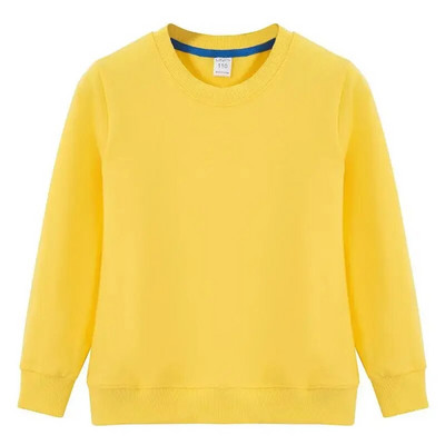 Jesen Proljeće Majica kratkih rukava za dječake Pamučne majice za djevojčice Bijela majica dugih rukava Dječje majice Odjeća za bebe Jednobojna Crna Plavo Žuta