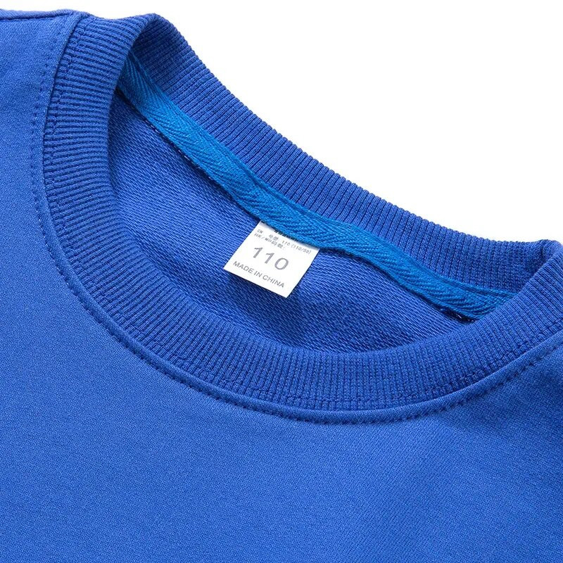 Jesen Proljeće Majica kratkih rukava za dječake Pamučne majice za djevojčice Bijela majica dugih rukava Dječje majice Odjeća za bebe Jednobojna Crna Plavo Žuta