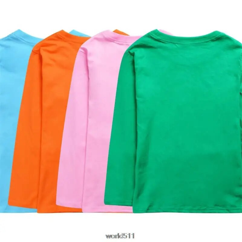 Disney Stitch Jesenska moda Duga majica za djevojčice Dječje majice kratkih rukava Bebe Dječje pamučne majice za djevojčice Odjeća 2-16 godina Poklon