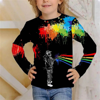 Φθινοπωρινό μπλουζάκι μακρυμάνικο καραμέλα Μόδα Ρούχα για κορίτσια Μπλουζάκια Παιδικά 11 10 ετών Πολύχρωμα μπλουζάκια Παιδικά από 1 έως 12 ετών