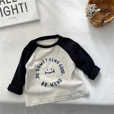 Laste T-särgid 2023 Sügis T-särk lastele Pikkade varrukatega Tüdrukutele Topid Poistele T-särgid 1–10-aastastele Koolibeebipluus Väikelaste ülerõivad