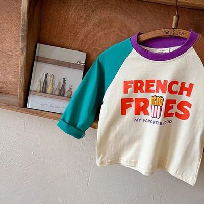 Laste T-särgid 2023 Sügis T-särk lastele Pikkade varrukatega Tüdrukutele Topid Poistele T-särgid 1–10-aastastele Koolibeebipluus Väikelaste ülerõivad