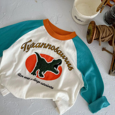 Laste T-särgid 2023 Sügis T-särk lastele Pikkade varrukatega Tüdrukutele Topid Poistele T-särgid 1–10-aastastele Koolibeebipluus Väikelaste ülerõivad