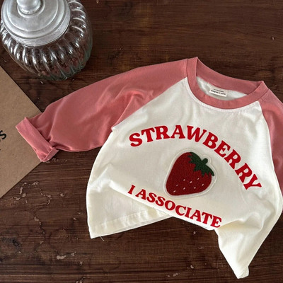 Laste T-särgid 2023 Sügis T-särk lastele Pikkade varrukatega Tüdrukutele Topid Poistele T-särgid 1–10-aastastele Koolibeebipluus Väikelaste ülerõivad