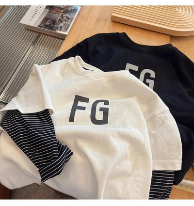 Laste T-särgid 2023 Sügis T-särk lastele Pikkade varrukatega Tüdrukutele Topid Poistele T-särgid 1–10-aastastele Koolibeebipluus Väikelaste ülerõivad