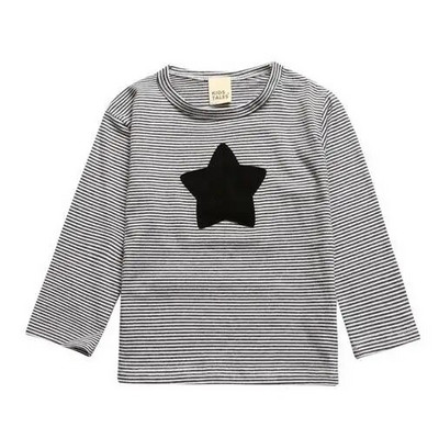 2022. gada jaunpienācējs pavasaris rudens bērnu apģērbs kokvilnas garām piedurknēm meiteņu drēbes svītrains T-krekls stilīga dizaina tīte meitenei