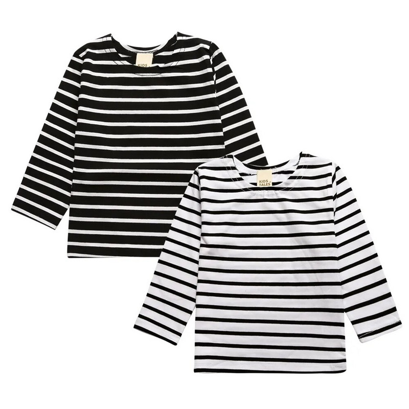 2022. gada jaunpienācējs pavasaris rudens bērnu apģērbs kokvilnas garām piedurknēm meiteņu drēbes svītrains T-krekls stilīga dizaina tīte meitenei